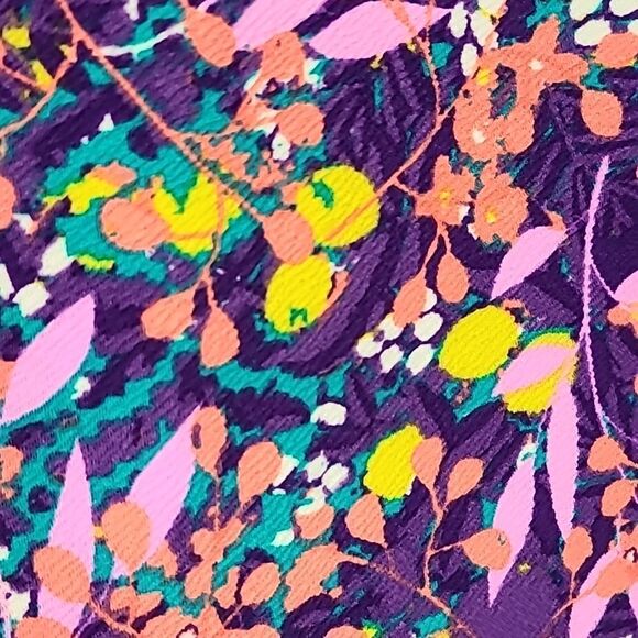 NWT LuLaRoe 2X Cassie Bodycon Skirt Pink Floral Jacquard Stretch Straight Pencil - Picture 7 of 9